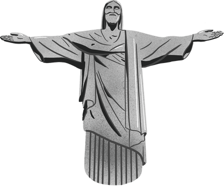 Colorful Organic Christ the Redeemer